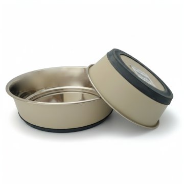 Skleda iz nerjavečega jekla, težka silikonska plošča 2,25 l