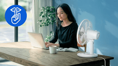 Philips CX1030/00 namizni ventilator, 35 W, bel