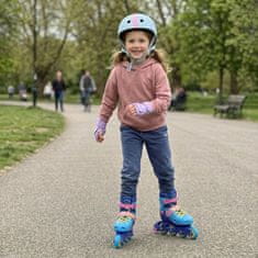 Disney DISNEY Stitch Modro-roza nastavljivi rolerji za deklice, varni