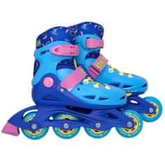 Disney DISNEY Stitch Modro-roza nastavljivi rolerji za deklice, varni