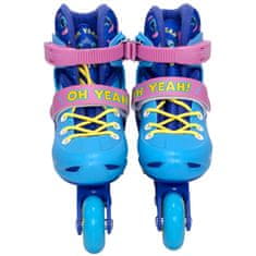 Disney DISNEY Stitch Modro-roza nastavljivi rolerji za deklice, varni