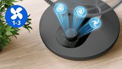 Philips CX1030/01 namizni ventilator, 35 W, črn