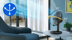 Philips CX1030/01 namizni ventilator, 35 W, črn