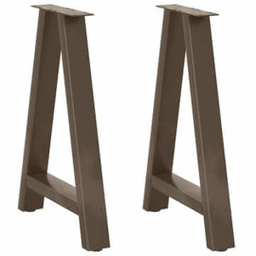Vidaxl Noge za jedilno mizo v obliki črke A, 2 kosa, 50 x (72-73) cm, jeklo