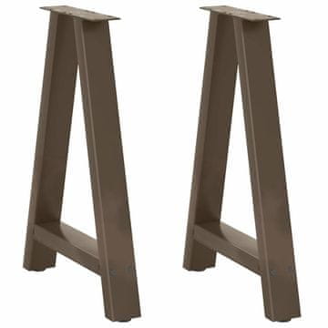 Vidaxl Noge za jedilno mizo v obliki črke A, 2 kosa, 60 x (72-73) cm, jeklo