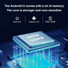 Symfony Brezžični bralnik F505 6/64GB, črne barve