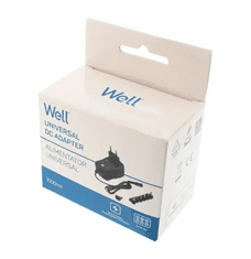 Well Adapter napajalnik univerzalni 1000mA 3-12V, 6 nastavkov