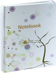 Ancor Zvezek spirala A4 črte plastična platnica, 120 listov, #8818.02 Pomlad