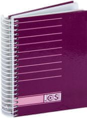 Ancor Notes A6 črte trde platnice, 120 listov,#4736.05 Lila