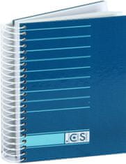 Ancor Notes A6 črte trde platnice, 120 listov,#4736.04 Moder