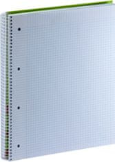 Ancor Zvezek spirala A4 karo trde platnice, 120 listov, #6102.03 Rdeč