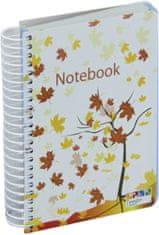 Ancor Notes A6 črte trde platnice, 120 listov,#9105.01 Jesen