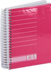 Ancor Notes A6 črte trde platnice, 120 listov,#4736.03 Roza