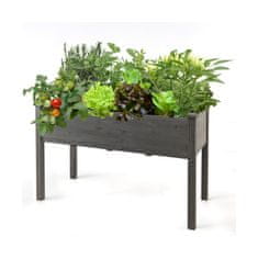 Northix Dvignjena vrtna greda, veliko leseno korito 125 x 59 x 76 cm