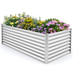 Northix Kovinska dvignjena vrtna greda 180 x 95 x 60 cm, odprto dno