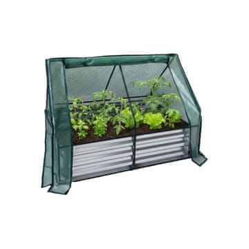 Northix Dvignjena vrtna gredica s pokrovom za rastlinjak, kovinska