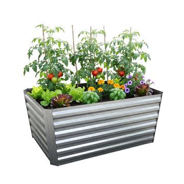 Northix Pravokotni kovinski sadilnik - dvignjena gredica, pocinkan