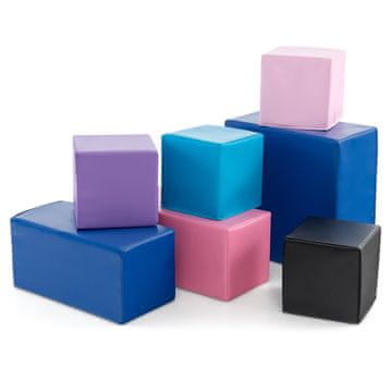 Northix 7-Kosov Komplet Penastih Gradbenih Blokov – Mehki in Trpežni Gradniki za Otroke