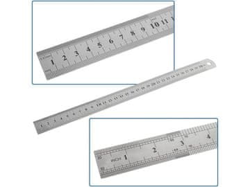 GEKO Ravnilo 30 cm, nerjaveče jeklo G29069