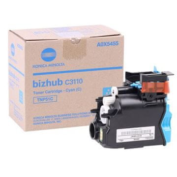 Konica Minolta TNP-51 C (A0X5455) 5k moder, originalen toner