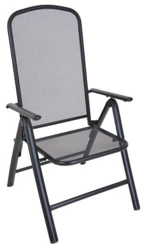 Vzdržljiv in nastavljiv kovinski stol Savoy