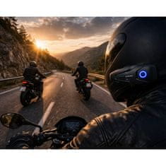 Farrot Intercom komunikacijski sistem, Motoristični Bluetooth 5.3 komplet za 2 osebi ANC 100 km/h, FM, Motociklistična komunikacija za čelado