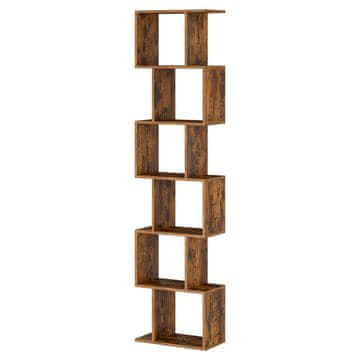 Songmics Knižna omara 24x40x191 cm rjava