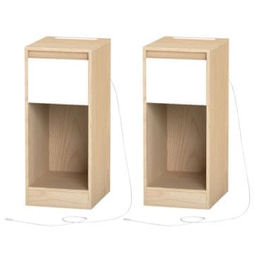 Songmics Nočna omarica 30x25x595 cm rumena