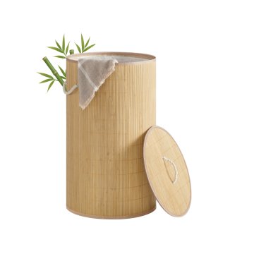 Songmics Košara za perilo 40x70 cm rjava