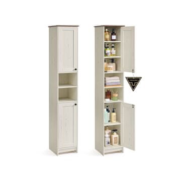 Songmics Kopalniška omarica 30x30x170 cm Bela