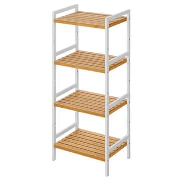 Songmics Polica enota 45x315x111 cm bela