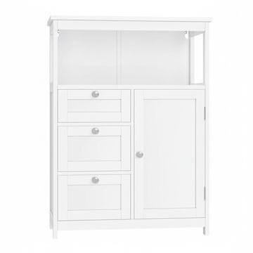 Songmics Kopalniška omarica 30x60x80 cm Bela