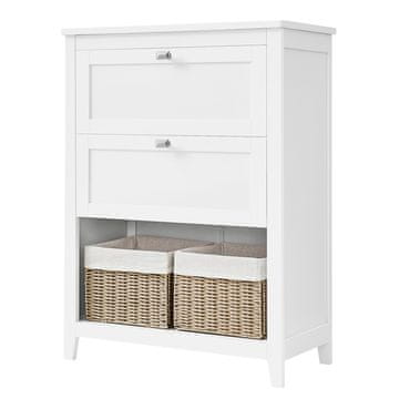 Songmics Kopalniška omarica 30x60x80 cm Bela