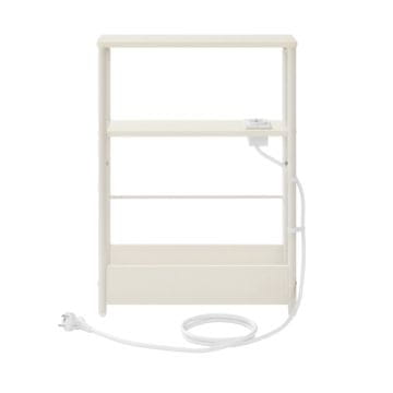 Songmics Stranska miza 3 police 18x45x58 cm bela