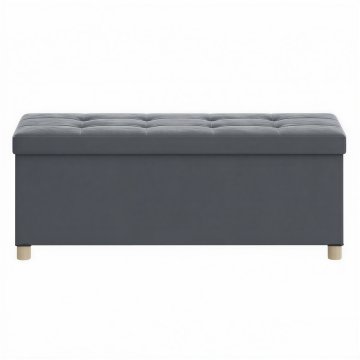 Songmics Shranjevalna klop 38x110x40 cm siva