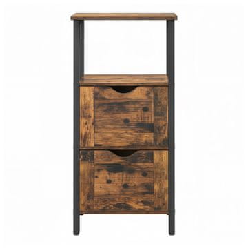 Songmics Kopalniška omarica 37x30x80 cm rjava