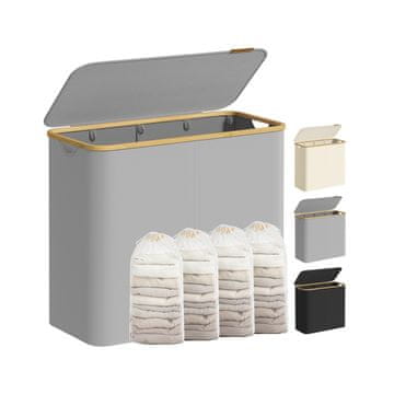 Songmics Košara za perilo 78x385x705 cm Siva