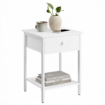 Songmics Nočna omarica 40x40x55 cm rjava črna