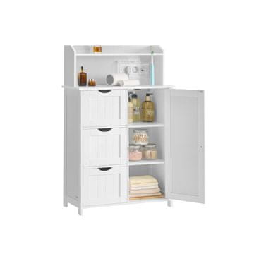 Songmics Kopalniška omarica 30x60x100 cm Bela