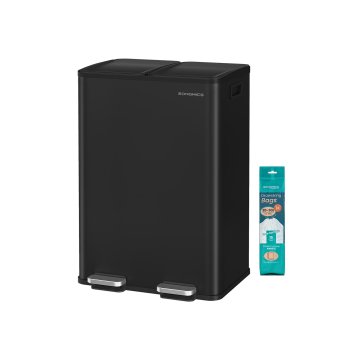 Songmics Kuhinjski koš za smeti 476x377x669 cm Črn