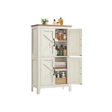 Songmics Kopalniška omarica 30x60x110 cm Bela