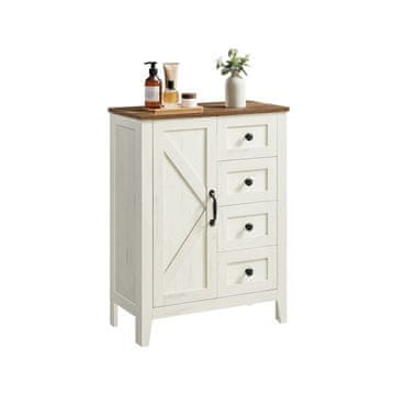 Songmics Kopalniška omarica 30x60x80 cm Bela