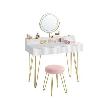 Songmics Toaletna mizica 40x100x1348 cm bela