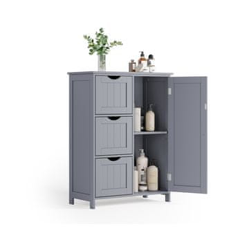 Songmics Omara z stranskimi vrati 30x60x81 cm Siva