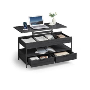 Songmics Kavni mizica višinsko nastavljiva 50x100x48-63 cm siva