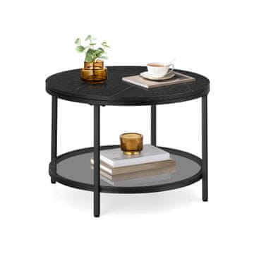 Songmics Kavni mizica 65x46 cm Črna