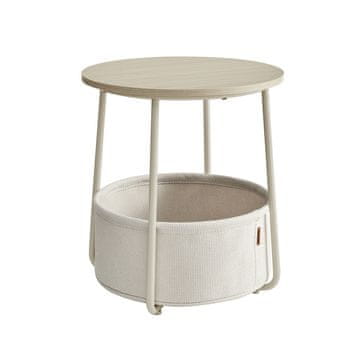 Songmics Stranska mizica 45x50 cm bež