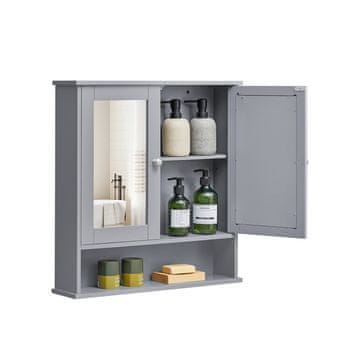 Songmics Ogledalo omarica 565x585x13 cm siva