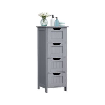 Songmics Kopalniška omarica 30x30x82 cm Bela