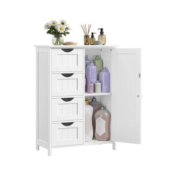 Songmics Kopalniška omarica 35x65x90 cm Bela